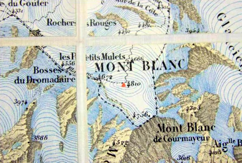 Carte Mieulet Mont Blanc Carte 1